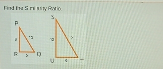 Find the Similarity Ratio.