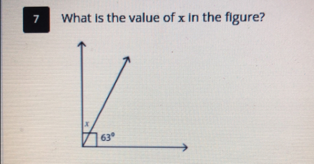 What is the value of x in the figure?