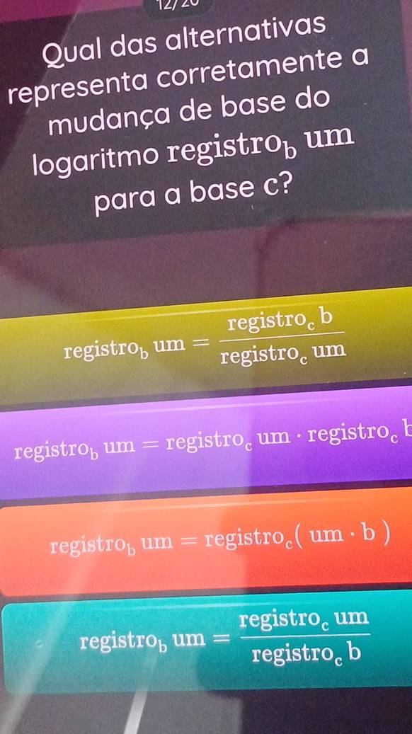 Resolvido:Qual das alternativas representa corretamente a mudança de ...