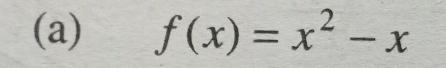 f(x)=x^2-x