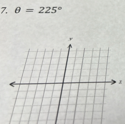 θ =225°
x