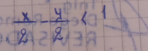  x/2 - y/2 <1</tex>