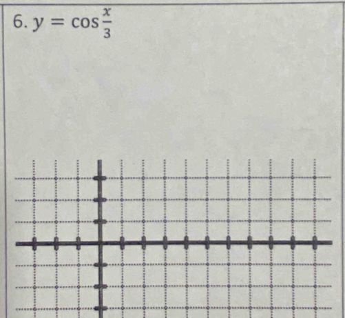 y=cos  x/3 