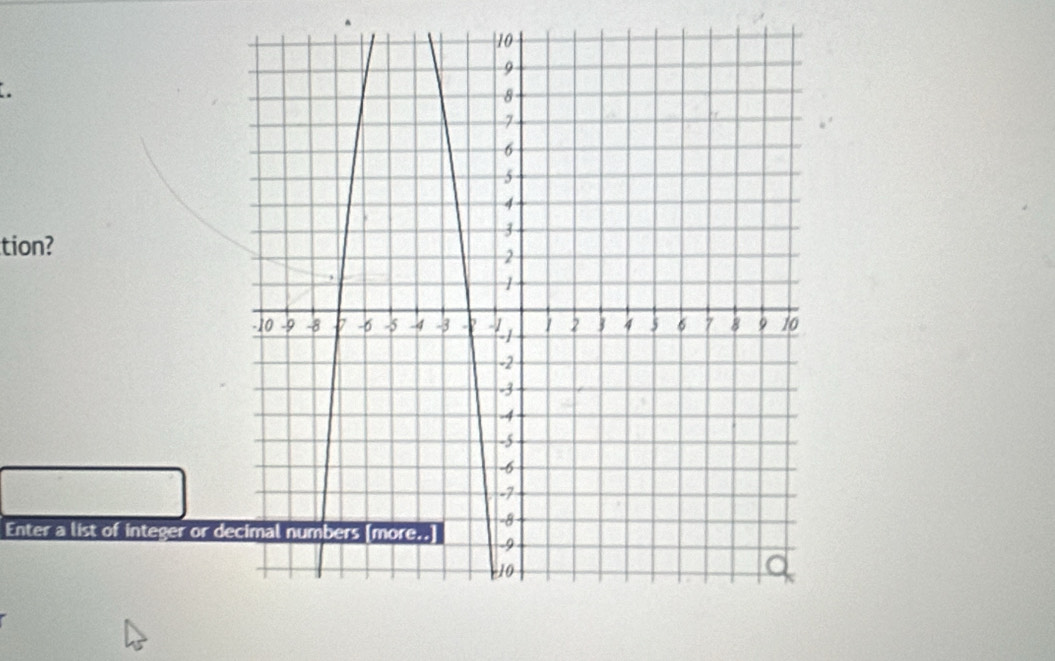 tion? 
Enter a list of integer or d