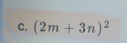 (2m+3n)^2