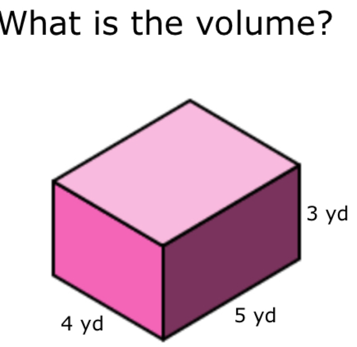 What is the volume?
d