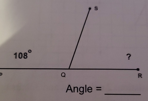 Angle =_