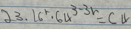 16^r· 64^(3-3r)=c