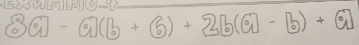 IUML
8C_1-6)+2b(a-b)+G