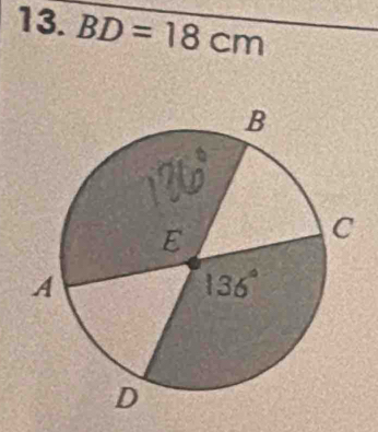 BD=18cm