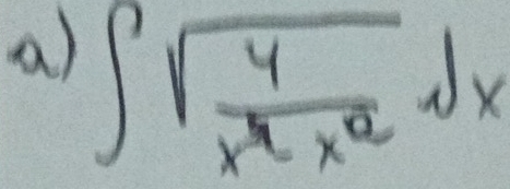 ∈t sqrt(frac 4)x^4* 2dx