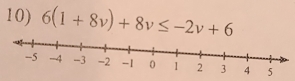 6(1+8v)+8v≤ -2v+6