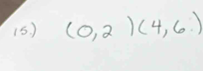 (5 ) (0,2)(4,6)