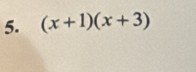 (x+1)(x+3)