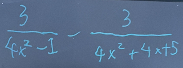  3/4x^2-1 - 3/4x^2+4x+5 