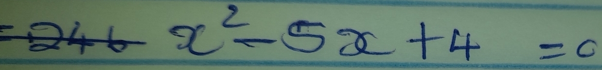 x 46x^2-5x+4=0