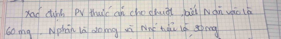 xad dinh Pvthuic an chochuàt, bài Nán vào lá
60mg, Nphān lā dong xì Nnc hàú lá sing