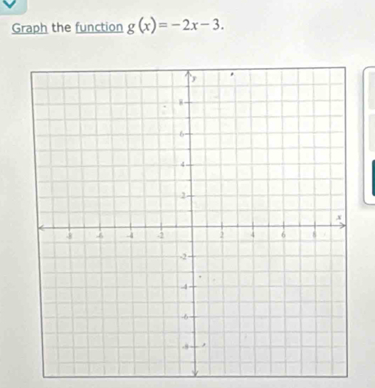 Graph the function g(x)=-2x-3.