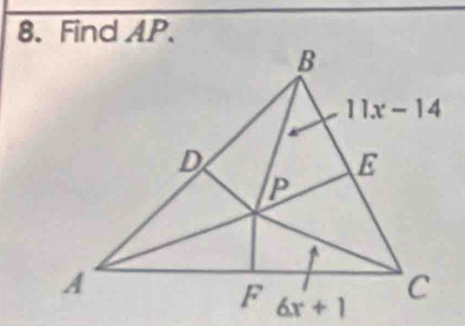 Find AP.