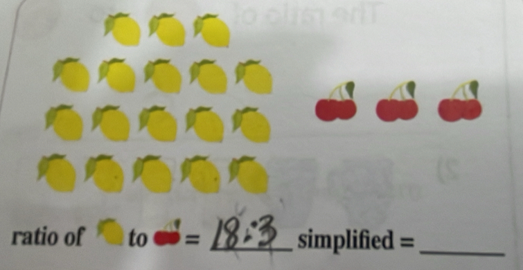 ratio of I to = _simplified =_