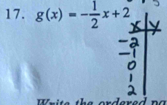 g(x)=- 1/2 x+2
n a