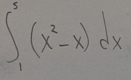 ∈t _(-1)^5(x^2-x)dx