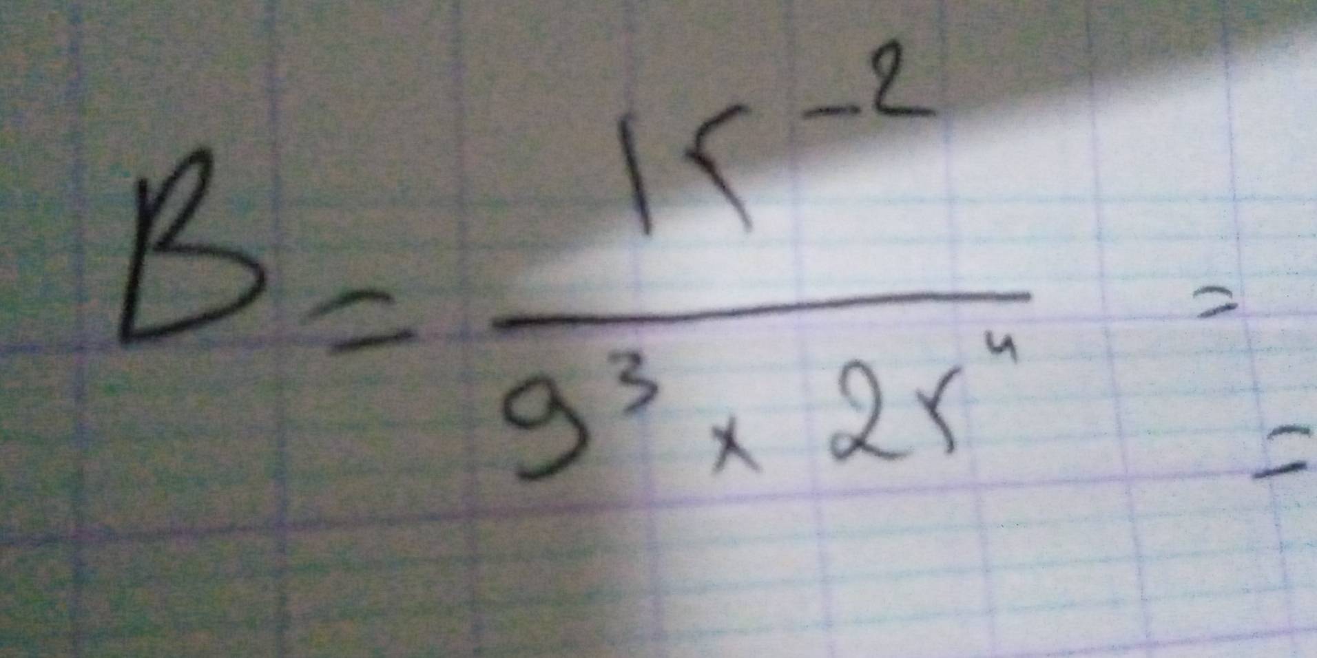 B= (k^(-2))/9^3* 2x^(-1) =