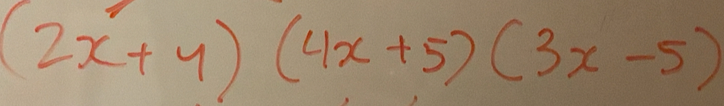 (2x+4)(4x+5)(3x-5)