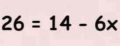 26=14-6x