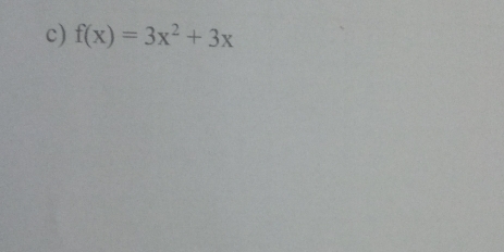 f(x)=3x^2+3x