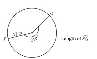 Length of widehat PQ