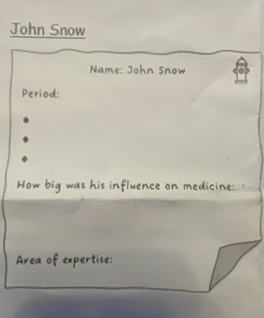 John Snow 
Name: 
Period: