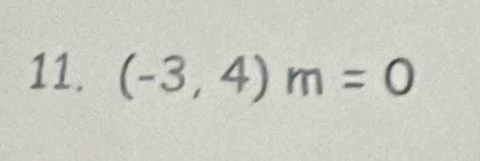 (-3,4)m=0