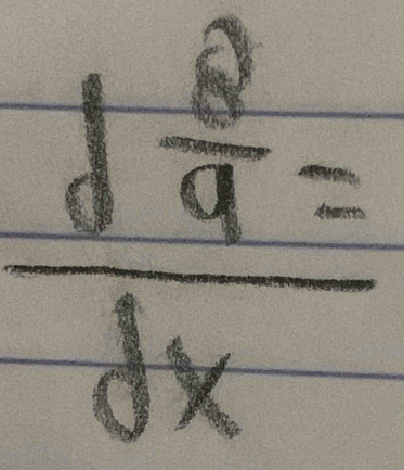 frac d 2/4 =dx