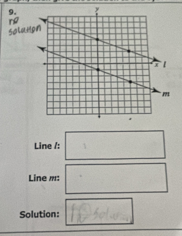 Line /: 
Line m : 
Solution: