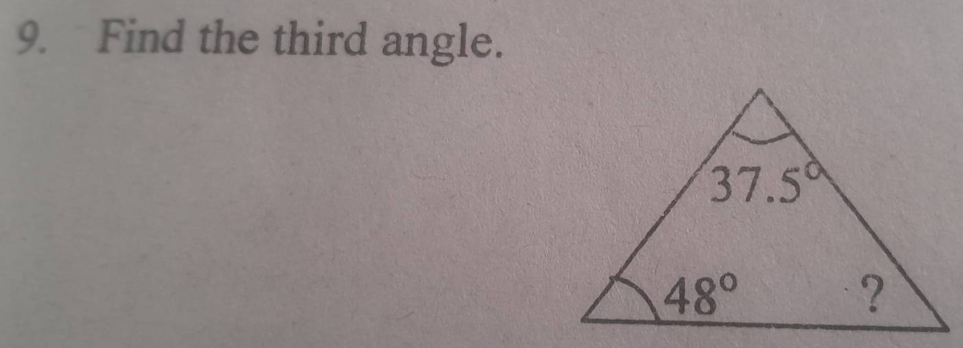 Find the third angle.