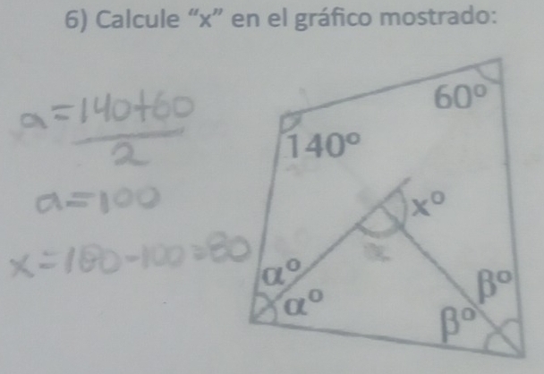 Calcule “x” en el gráfico mostrado: