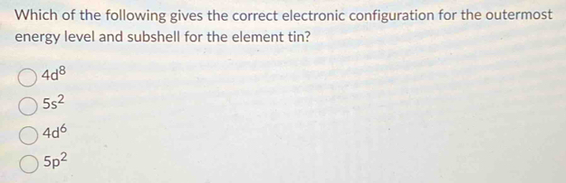 Solved: Which of the following gives the correct electronic ...
