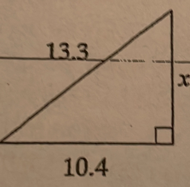 13.3
x
10.4