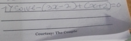 1ySolve-(3x-2)+(x+2)=0