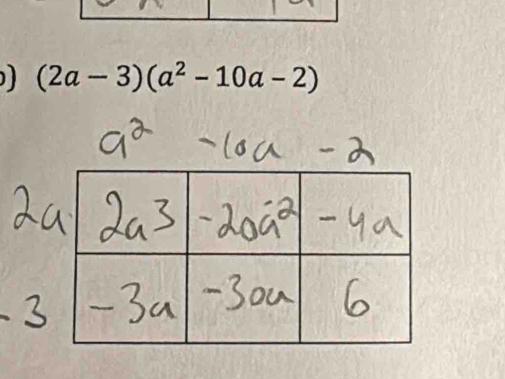 (2a-3)(a^2-10a-2)