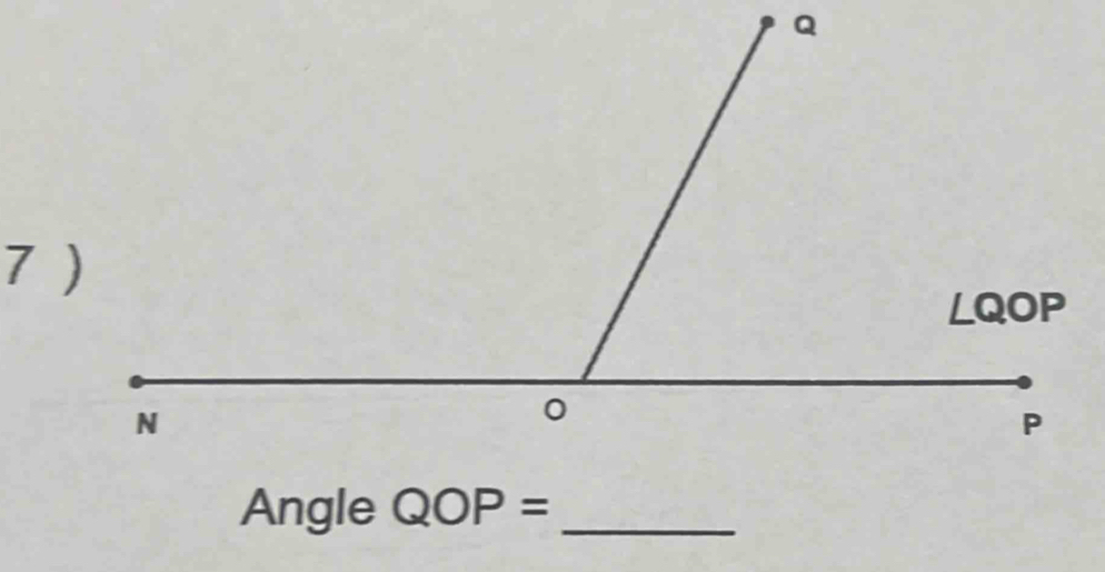 Angle QOP= _