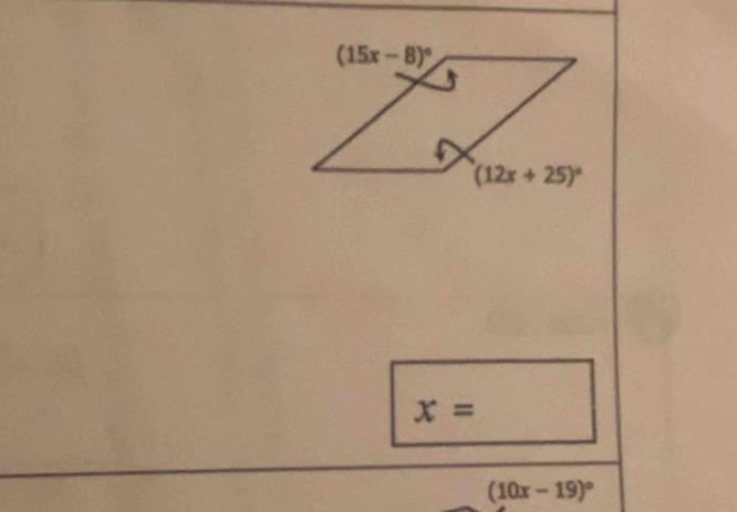 x=
(10x-19)^circ 