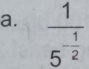 frac 15^(-frac 1)2