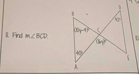 Find m∠BCD.
10