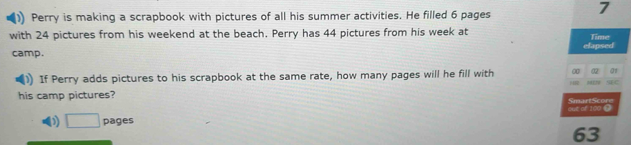 Solved: Perry is making a scrapbook with pictures of all his summer ...