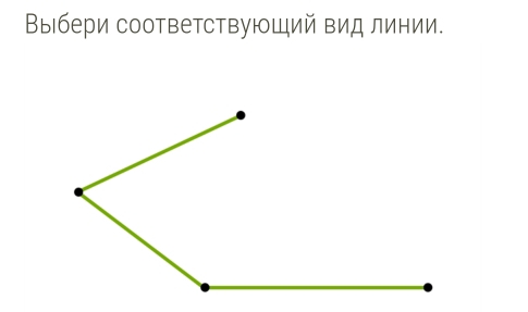 Выбери соответствующий вид линии.