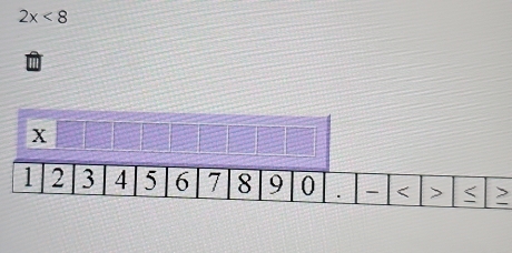 2x<8</tex>