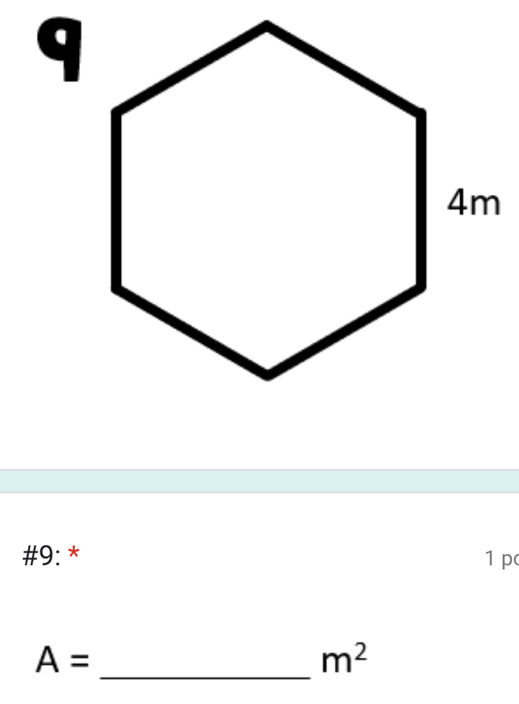 #9: * 1 p 
_
A=
m^2