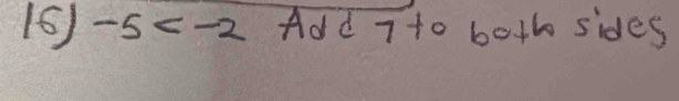 -5 Add 7+0 both sides